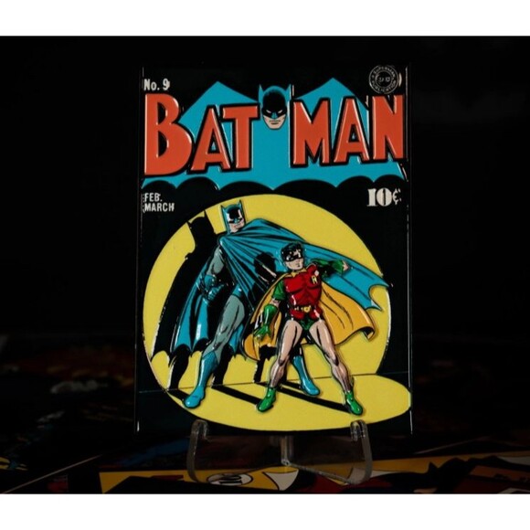 Batman & Robin Detective Comics #9 Ingot Official DC Full Colored Figurine - Picture 4 of 5